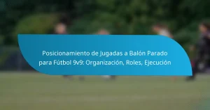 Posicionamiento de Jugadas a Balón Parado para Fútbol 9v9: Organización, Roles, Ejecución